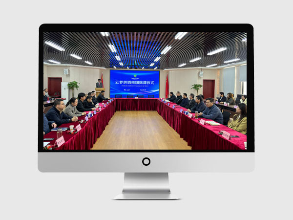 云梦供销集团在县电商产业园揭牌成立